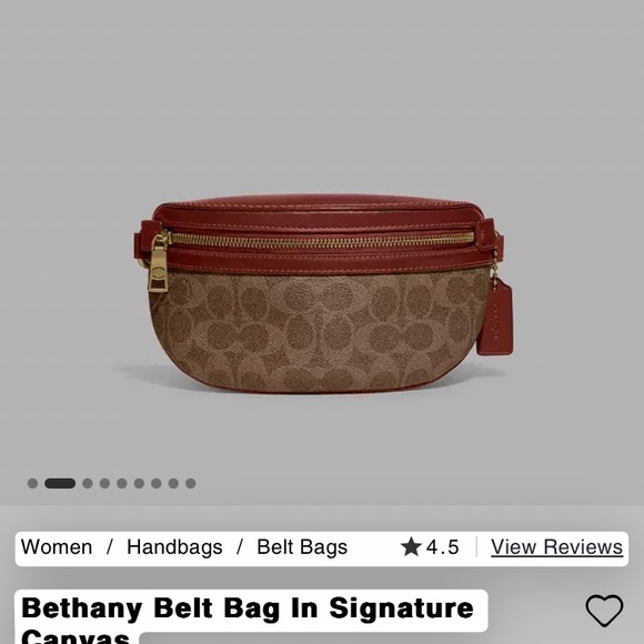 Coach Bethany Belt Bag in Signature Canvas - Picture 4 of 8